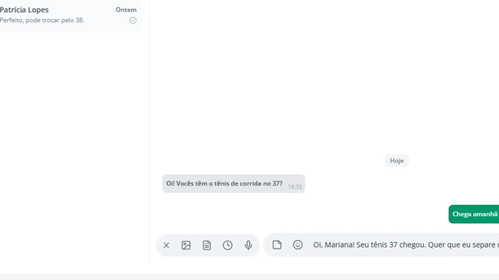 Tela do passo 2: Abra o agendamento