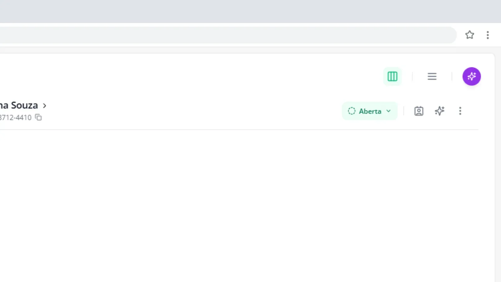 Tela do passo 3: Veja quem cuida de cada conversa