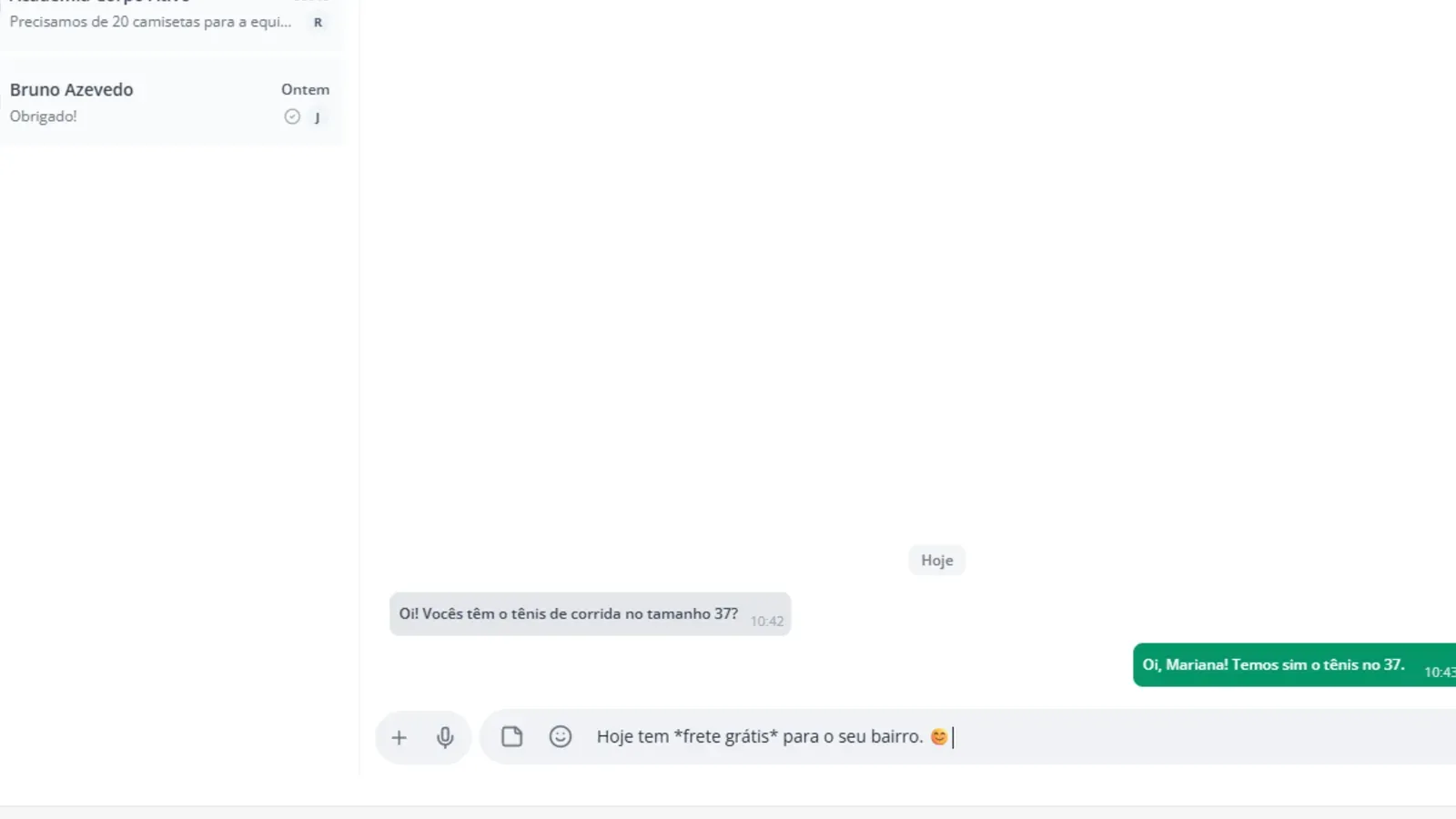 Tela do passo 3: Coloque um emoji